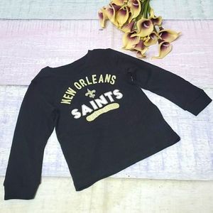 NWOT Kids NFL Saints Long Sleeve Graphic T-shirt